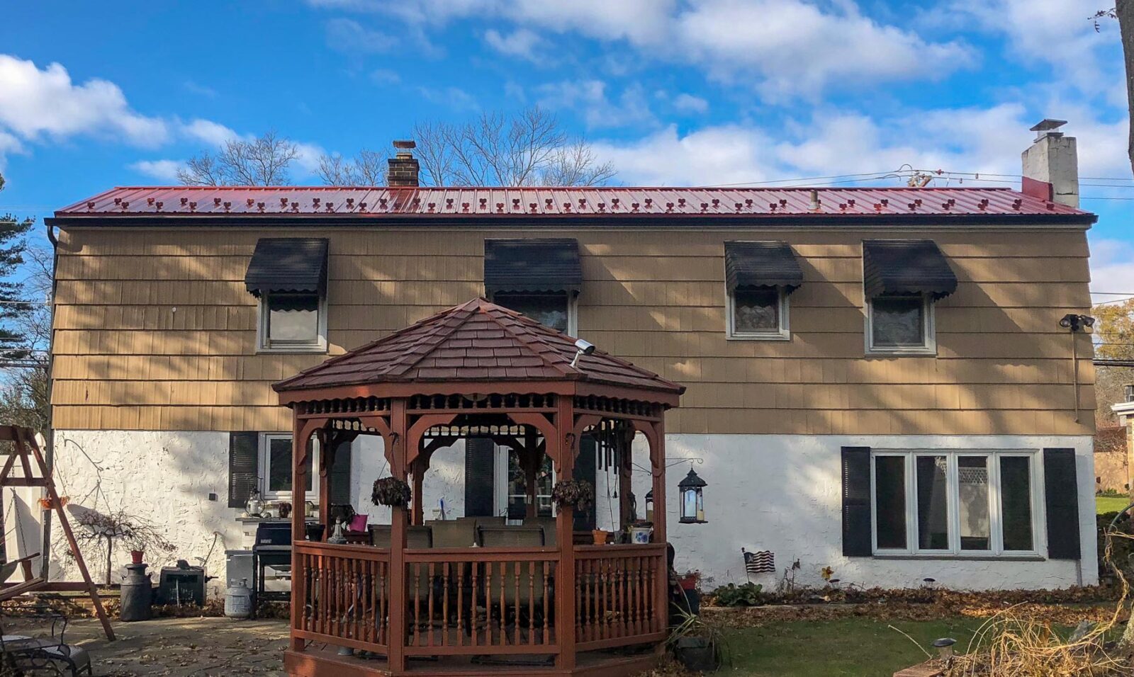 Red metal roofing in Pottstown, PA